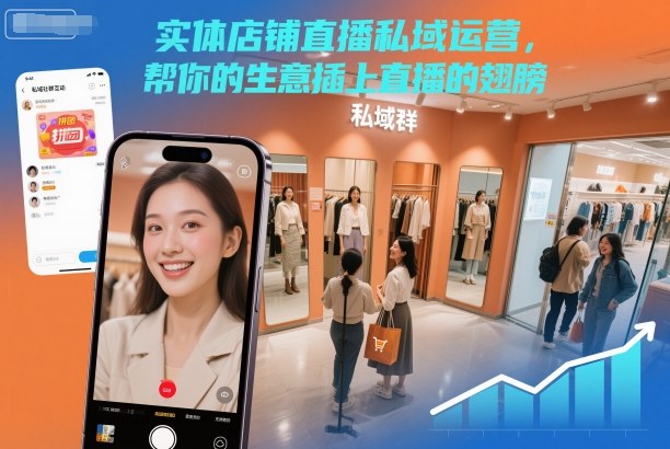 实体店铺直播私域运营，帮你的生意插上直播的翅膀-梦帆创业网